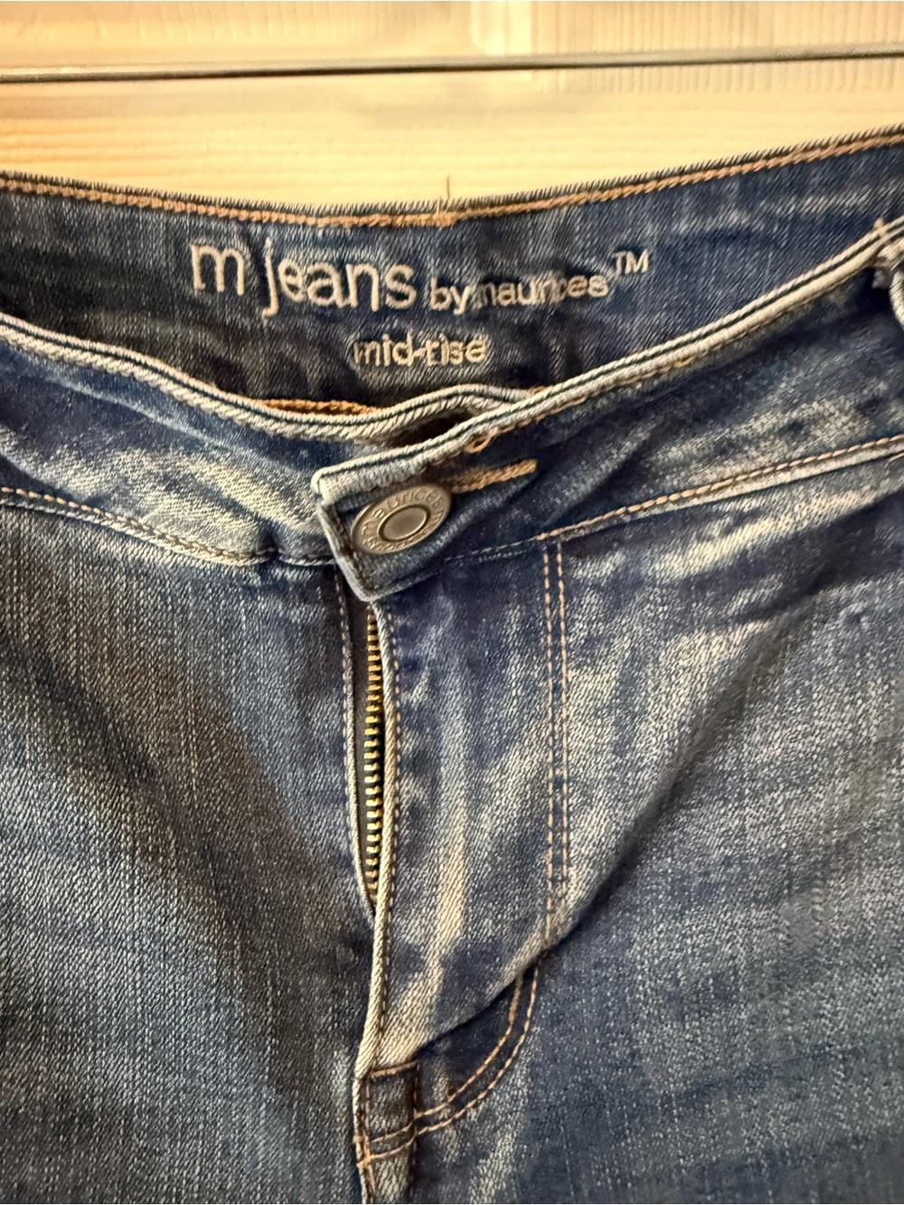 Maurices Blue Cropped Denim Ankle Pants